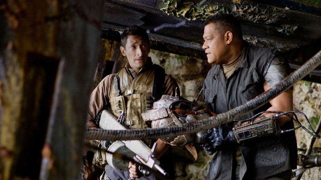 Adrien Brody og Laurence Fishburne i Predators. (Foto: 20th Century Fox)