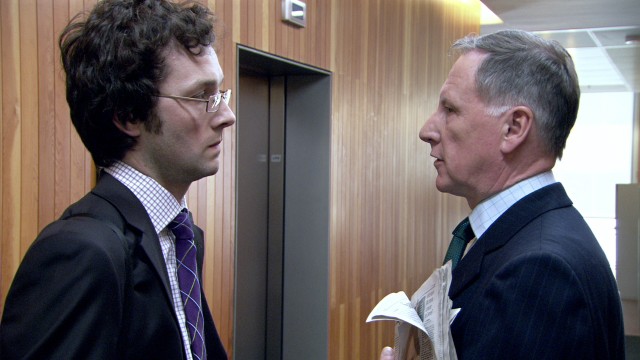 Chris Addison og James Smith i The Thick Of It. (Foto: Scanbox Entertainment Norway)
