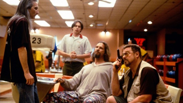 Jeff Bridges, John Goodman, og Steve Buscemi i The Big Lebowski. (Foto: Polygram Filmed Entertainment)