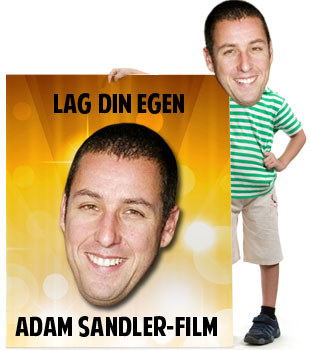 Klikk her for å lage din egen Adam Sandler-film.