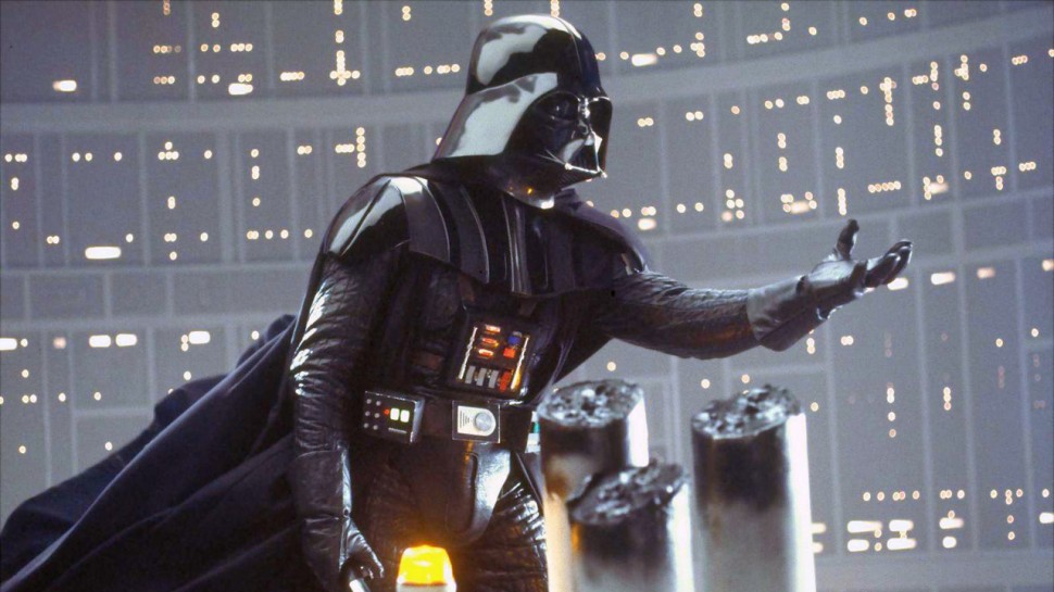 Darth Vader med ett av tidenes filmsjokk i Star Wars episode V: Imperiet slår tilbake (Foto: Lucasfilm).