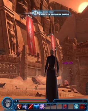 En Sith Inquisitor begynner sitt liv ved å utforske Korribans hemmeligheter. (Foto: EA)