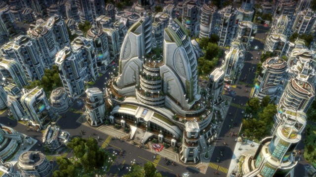 Byene i Anno 2070 yrer av liv. (Foto: Ubisoft)