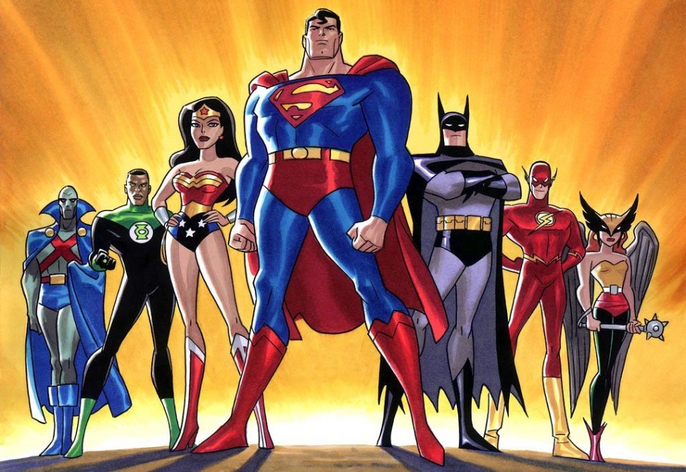 Den vanlegaste samansetninga av Justice League of America. (Foto: DC Comics)