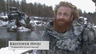 Kristofer Hivju i den siste behind the scenes-videoen fra Game of Thrones. (Foto: Skjermdump, HBO).