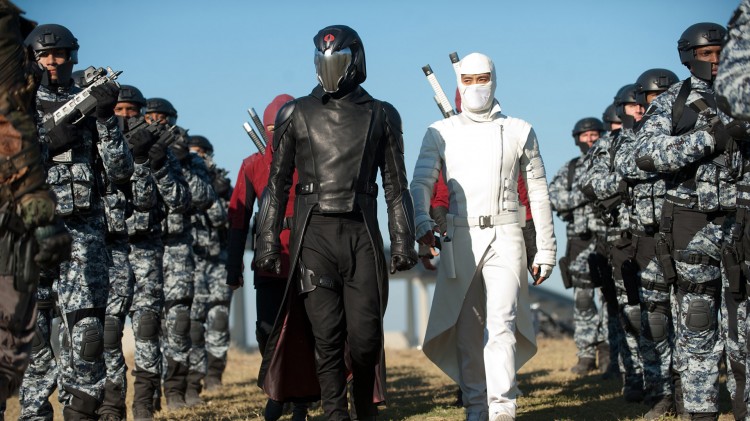 Cobra Commander og Storm Shadow har skumle planer i G.I. Joe: Retaliation (Foto: United International Pictures).