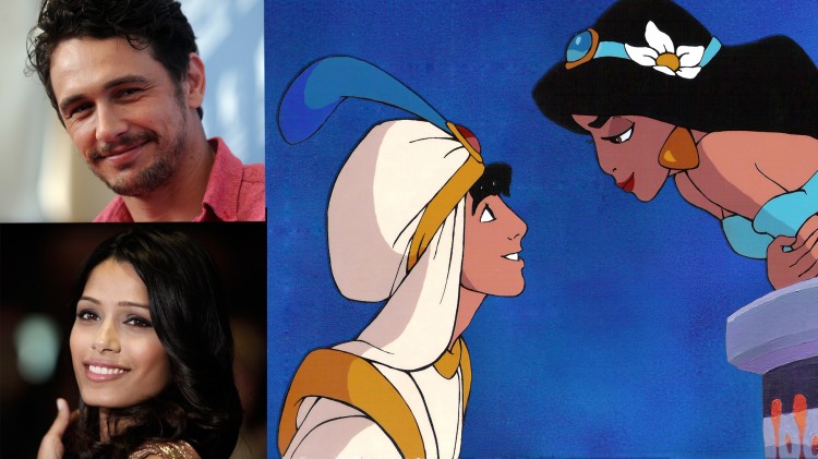 James Franco og Freida Pinto i Den nye Aladdin. (Foto: Guiseppe Cacace/Scanpix/Disney)