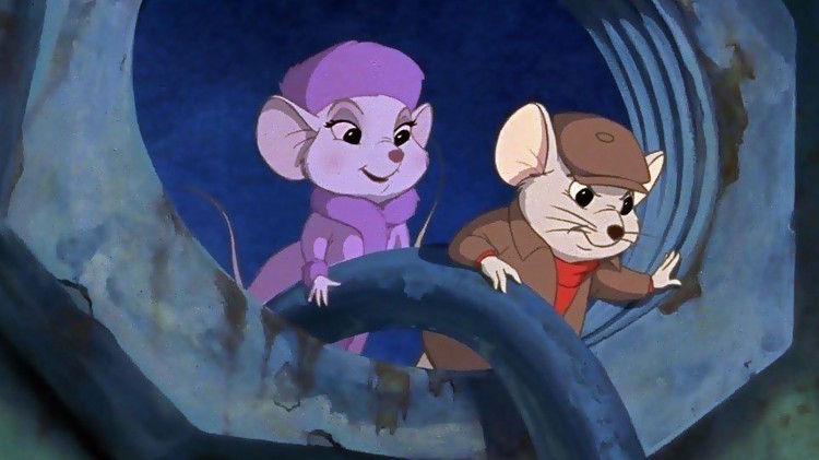 Musene Bernard og Bianca fra filmen The Rescuers fra 1977. (Foto: Disney)