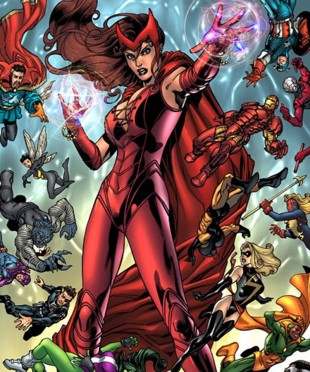 Slik ser Scarlet Witch aka Wanda ut . (Foto: Marvel Comics).
