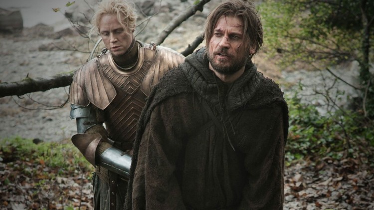 Brienne og Jaime Lannister utvikler et slags vennskap i sesong tre av Game of Thrones. (Foto: HBO).