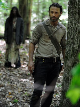 Andrew Lincoln i første episode av sesong fire av The Walking Dead. (Foto: Gene Page, AMC).