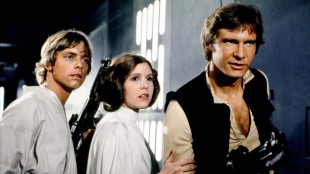 Mark Hamill, Carrie Fisher og Harrison Ford i Star Wars. (Foto: LucasArts Entertainment Company)