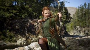 Evangeline Lilley spiller skogsalven Tauriel i Hobbiten: Smaugs ødemark (Foto: SF Norge).