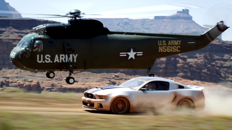 Ford Mustang mot Sea King i Need For Speed (Foto: DreamWorks Distribution Co).