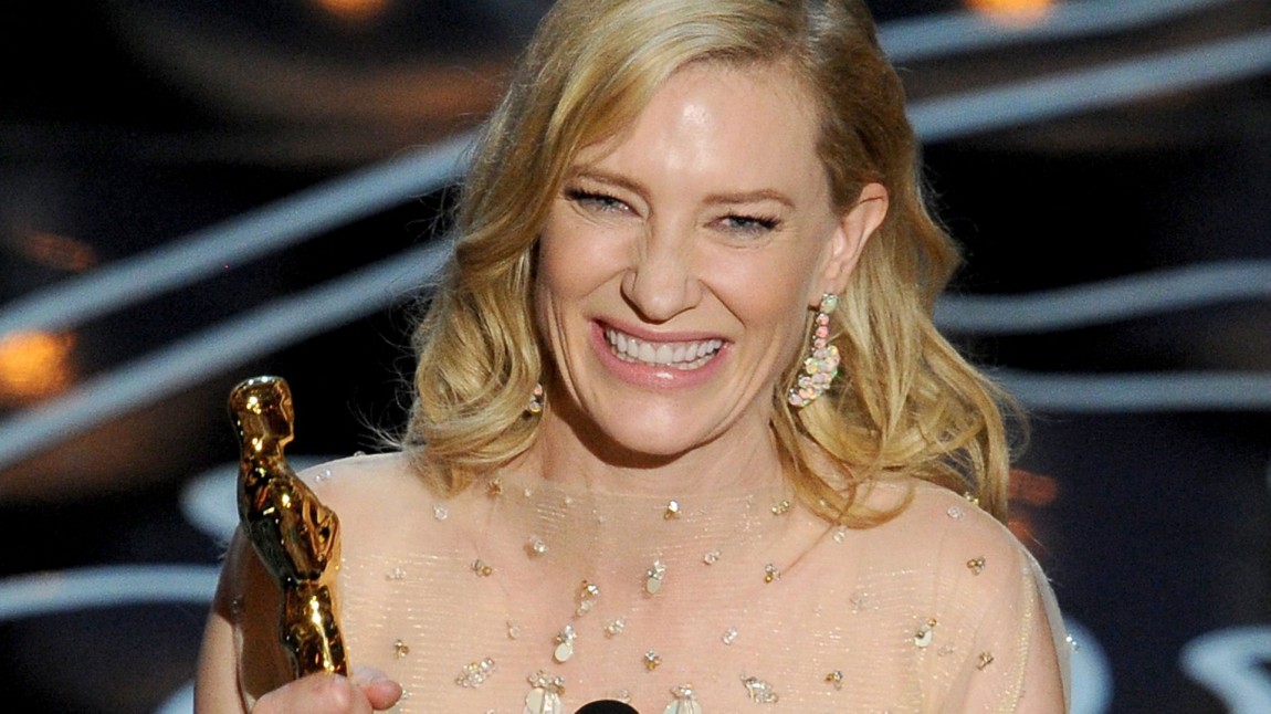 Cate Blanchett fikk Oscar for beste kvinnelige hovedrolle for sin prestasjon i Blue Jasmine. (Foto: Kevin Winter/Getty Images/AFP, NTB Scanpix).
