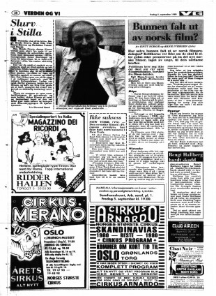 Anmeldelse av «La elva leve» i VG den 5. september 1980. (Faksimile)