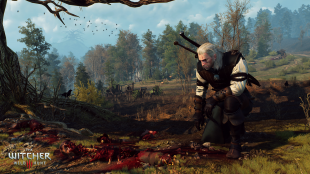 I enkelte undersøkelser blir «film noir»-stemmen til Geralt i overkant og ufrivillig humoristisk. Promobilde fra «The Witcher 3: Wild Hunt». (Foto: CD Projekt RED)