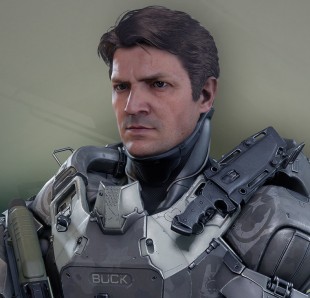 Skuespiller Nathan Fillion (kjent fra blant annet «Firefly») spiller Buck på Fireteam Osiris i «Halo 5: Guardians». (Foto: Microsoft / 343 Industries)