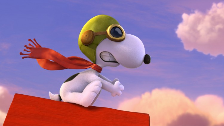 Snoopy må bekjempe fiende med sitt flygende hundehus i Snoopy og Charlie Brown: Knøttene-filmen (Foto: Twentieth Century Fox Norway).