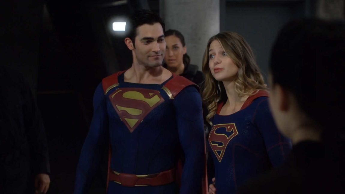 Tyler Hoechlin og Melissa Benoist i Supergirl. (Foto: HBO Nordic).