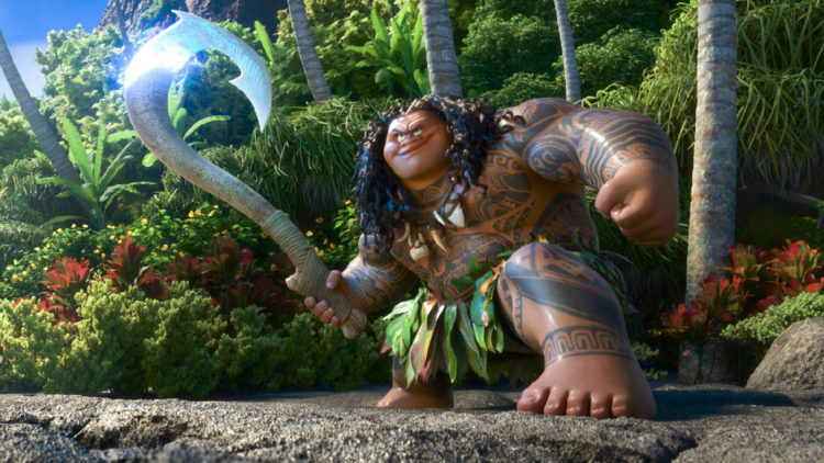 Jeppe Beck Laursen er den norske stemmen til Maui, en halvgud i filmen "Vaiana". (Foto: The Walt Disney Company Nordic)