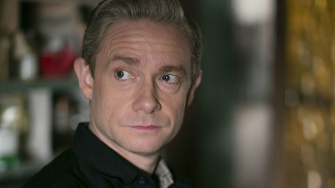 Martin Freeman spiller som alltid godt i fjerde sesong av Sherlock. (Foto: BBC).