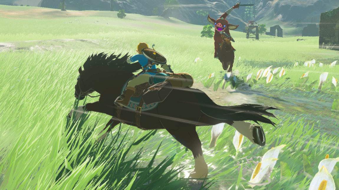 Du kan temme hester i The Legend of Zelda: Breath of the Wild. (Foto: Nintendo).