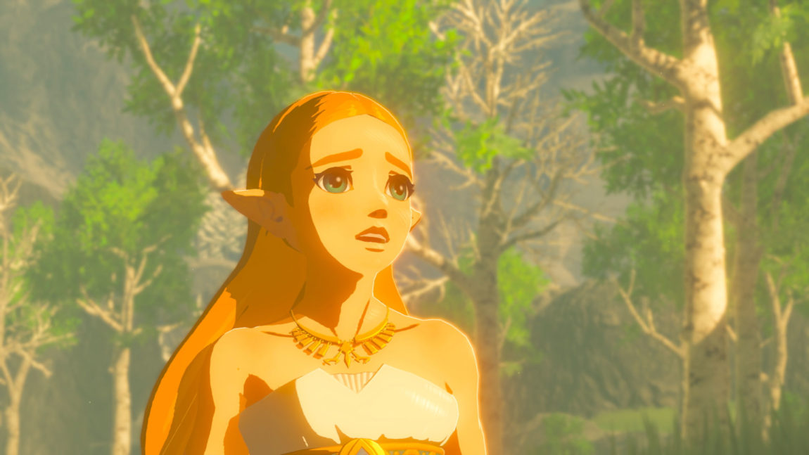 Link lærer om Zelda og seg selv i minner som dukker opp når han besøker steder han har vært før. (Foto: Nintendo).