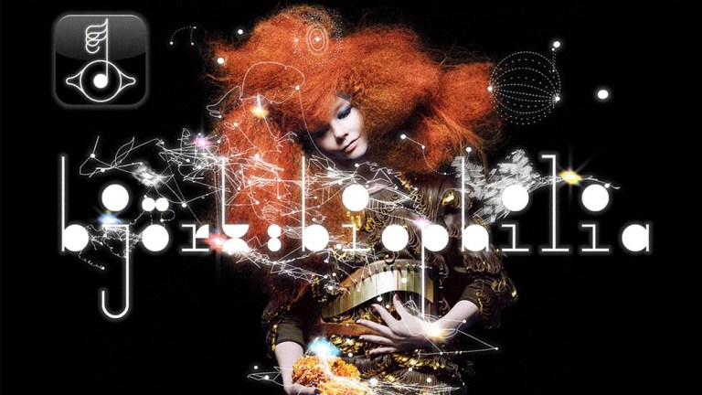Björks album-app
