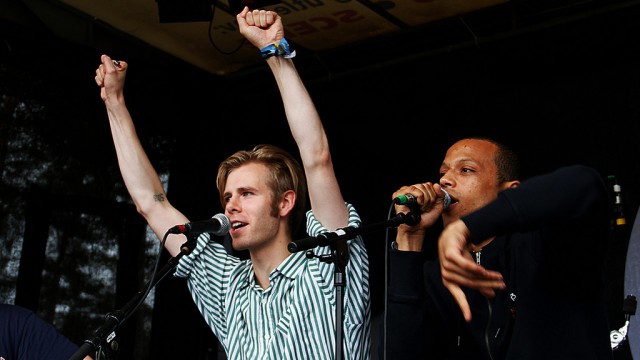 Lars Vaular og Girson (Foto: Lars Andersen, NRK P3)