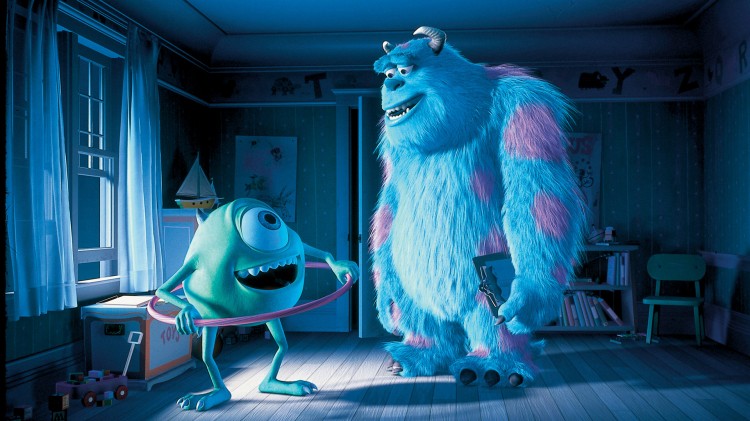 Mike og Sully i Monsterbedriften (The Walt Disney Company Nordic).