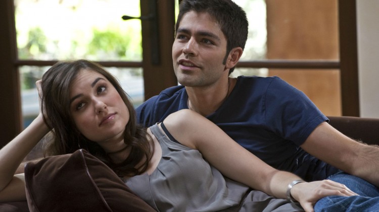 Sasha Grey som seg selv, og Adrian Grenier som Vincent Chase i Entourage. (Foto: HBO).