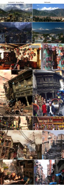 Uncharted 2 i Kathmandu. (Foto: SCEE og Gamekult.com)