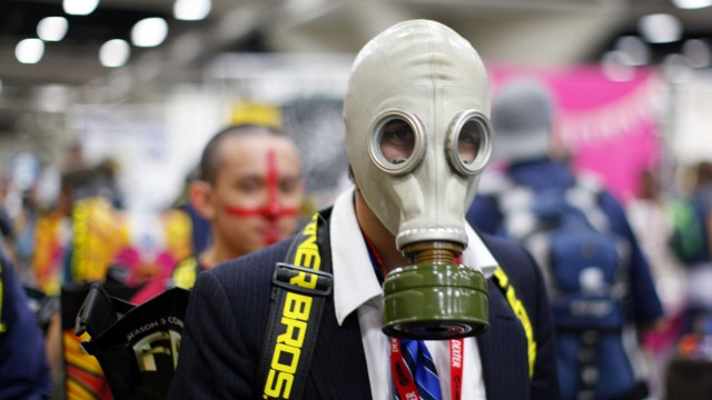 Det lukter mye svette på Comic-Con 2011. (Foto: REUTERS/Mike Blake)