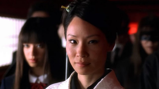 Lucy Liu som den hensynsløse Yakuza-sjefen O-ren Ishii. (Foto: Nordisk Distribusjon)
