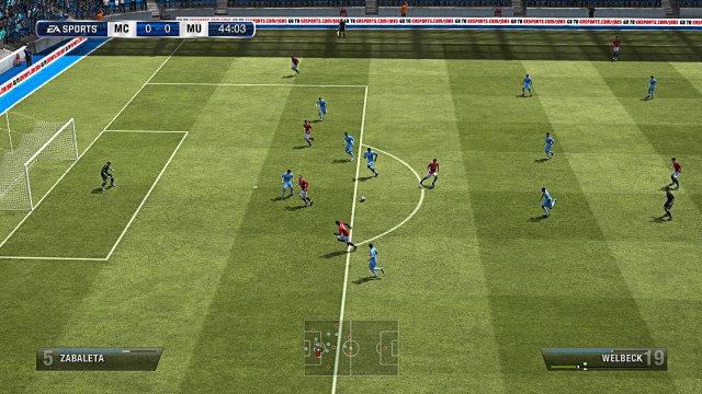 Bilde fra gameplay i FIFA 13 (Foto: Electronic Arts).