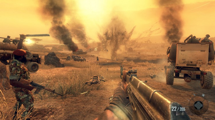 Savanneslag i Angola i Call Of Duty: Black Ops II (Foto: Treyarch/Activision/Microsoft).