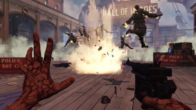 Du kan oppheve tyngdekraften i Bioshock Infinite (Foto: 2K/Irrational Games).