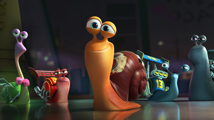 Barne-TV-glatte sneglefigurer i Turbo (Foto: DreamWorks Animation).
