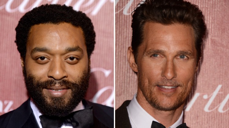 Chiwetel Ejiofor («12 Years a Slave») og Matthew McConaughey («Dallas Buyers Club») dukket begge opp på den røde løperen under prisutdelingen til Palm Springs International Filmfestival i starten av januar. McConaughey kunne forlate området med prisen for beste mannlige skuespiller. (Foto: Jordan Strauss/Invision/AP)