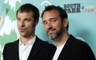 South Park-skaparane Trey Parker (t.h.) og Matt Stone. (Foto: AP Photo/Chris Pizzello)