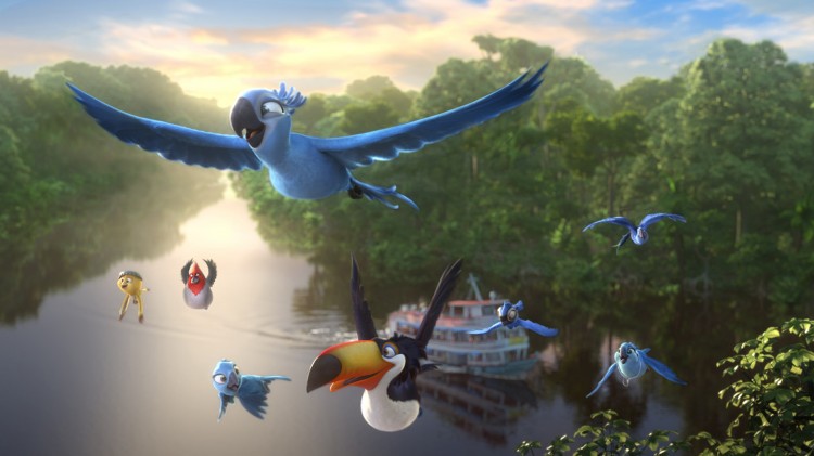 Blu og co flyr til Amazonas-jungelen i Rio 2 (Foto: Twentieth Century Fox Norway).