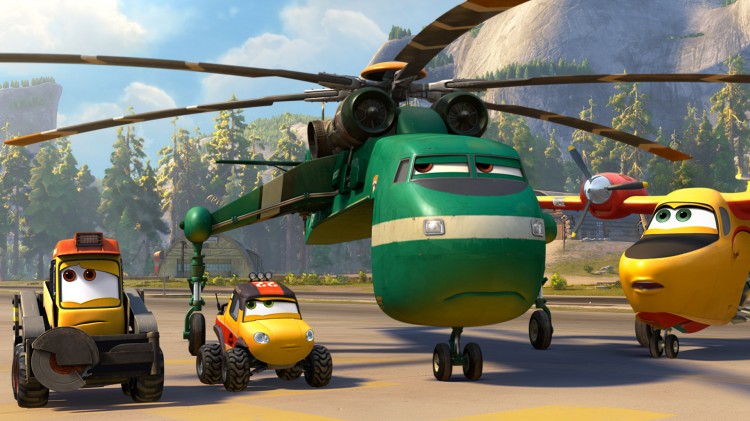 Helikopteret Varg Rotor er sentral i Fly 2: Brann og redning (Foto: The Walt Disney Company).