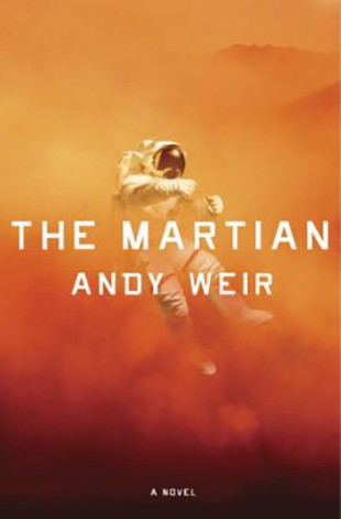 Forsideillustrasjonen til boka «The Martian» av Andy Weir (først utgitt i 2012). (Foto: Crown Publishers (hardcover), 2014. Cover artist: Eric White.)