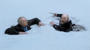 Björn Granath og Bjørn Sundquisti en scene fra filmen «Her er Harold». (Foto: SF Norge)