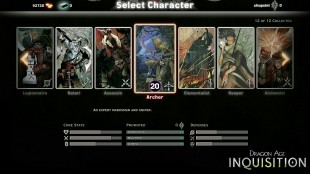 Klassiske valg i figurskaperen møter deg når du starter «Dragon Age: Inquisition». (Foto: EA / Bioware)