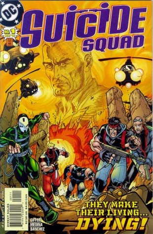  Suicide Squad har eksistert i flerer former i ulike blader siden 60-tallet. I 1987 kom det ut under eget navn, denne forsiden markerer starten på andre volum i 2001. (Foto: DC Comics)