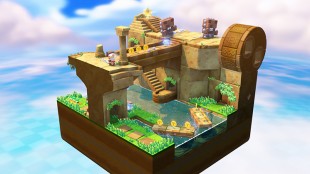 Brettene i «Captain Toad: Treasure Tracker» er små dioramaer som kan roteres rundt. (Foto: Nintendo)
