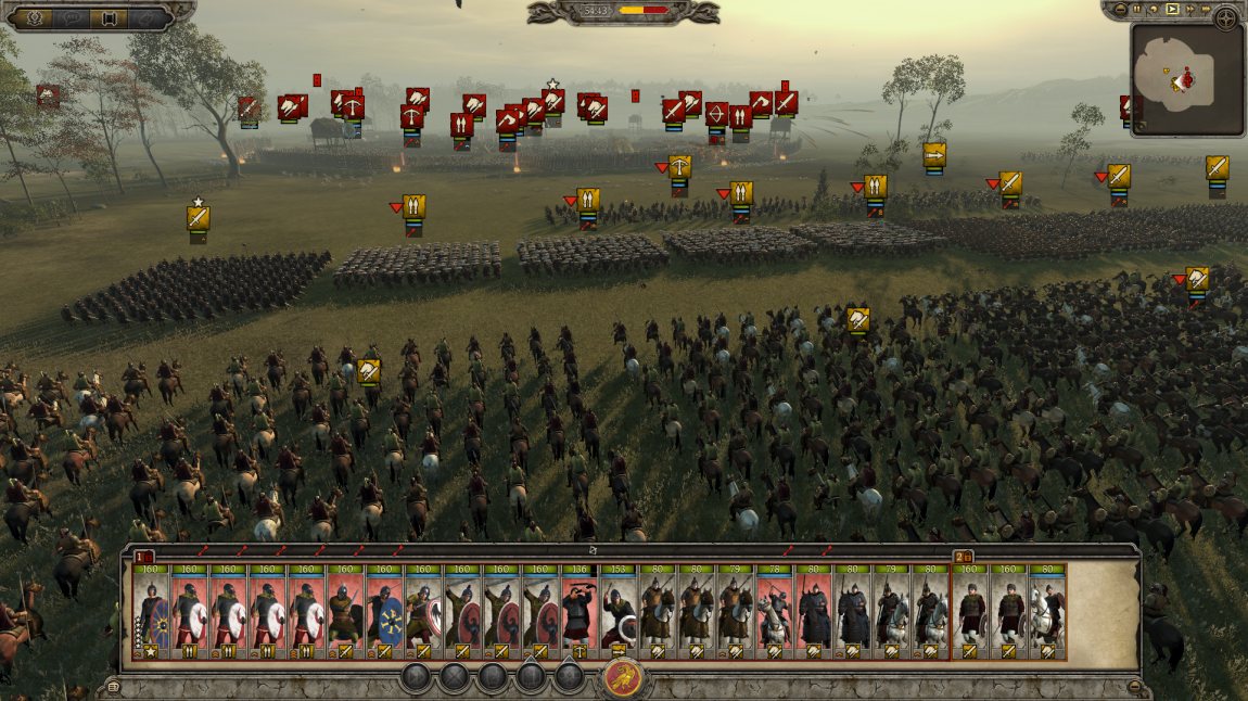 Å effektivt kontrollere store hærer, å bruke dem best mulig, er en enorm utfordring i «Total War: Attila». Å mestre krigens kunst er på en annen side svært tilfredsstillende. (Foto: SEGA)