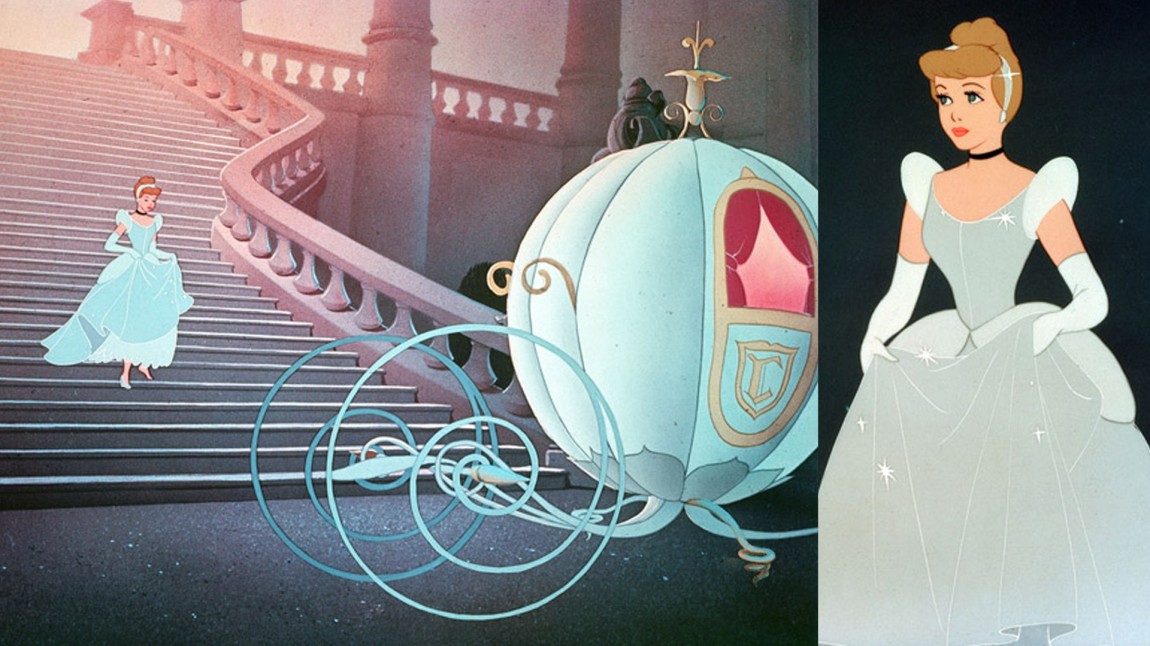 Problemet med kjoler som enten er hvite eller blå oppstod allerede i 1950, da Disney ga ut sin animasjonsfilm om Askepott. (Foto: Walt Disney Pictures/ www.disney.no)